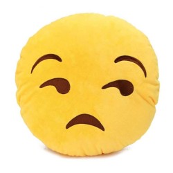 Lonely Smiley Cushion looking with Side Eyes
